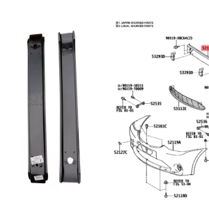 ALMA PARAGOLPE DELANTERO ETIOS