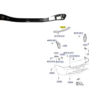 ALMA PARAGOLPE TRASERO ETIOS 4 PUERTAS
