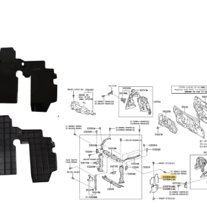 ALETA SUPERIOR FRENTE INTERIOR RH YARIS 5 PUERTAS 2016-
