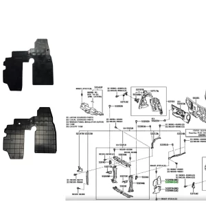ALETA SUPERIOR FRENTE INTERIOR LH YARIS 5 PUERTAS 2016-
