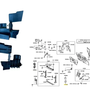 ALETA INFERIOR FRENTE INTERIOR LH YARIS 4 PUERTAS 2018-