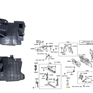 ALETA INFERIOR FRENTE INTERIOR LH YARIS 5 PUERTAS 2018-