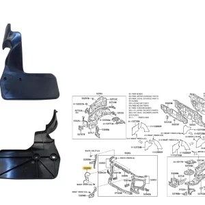ALETA FRENTE INTERIOR HILUX 2005-2011 RH ORIG