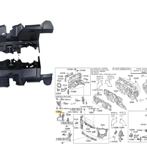 ALETA FRENTE INTERIOR HILUX 2019-21 RH