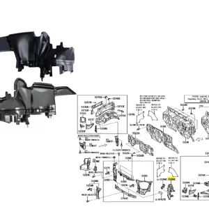 ALETA FRENTE INTERIOR HILUX 2016- LH THAIL.