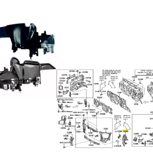 ALETA FRENTE INTERIOR HILUX 2016-18 LH