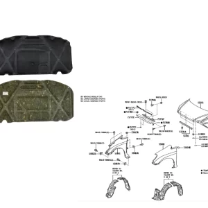 AISLANTE CAPOT HILUX 2012- SIN TOMA AIRE