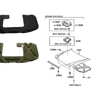 AISLANTE CAPOT HILUX 2012- CON TOMA AIRE