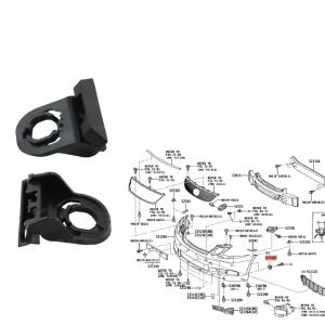 CLIP AJUSTE RETENEDOR PARAGOLPE DELANTERO YARIS 2018- *LLEVA 2