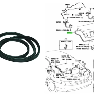 BURLETE BAUL COROLLA 2002-21 / ETIOS NAC