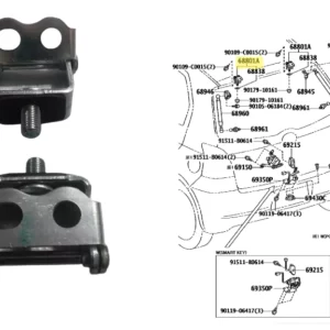BISAGRA PORTON TRASERO ETIOS 2013- *LLEVA 2*