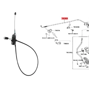 CABLE ACELERADOR HILUX 92-2001 TODAS TWN