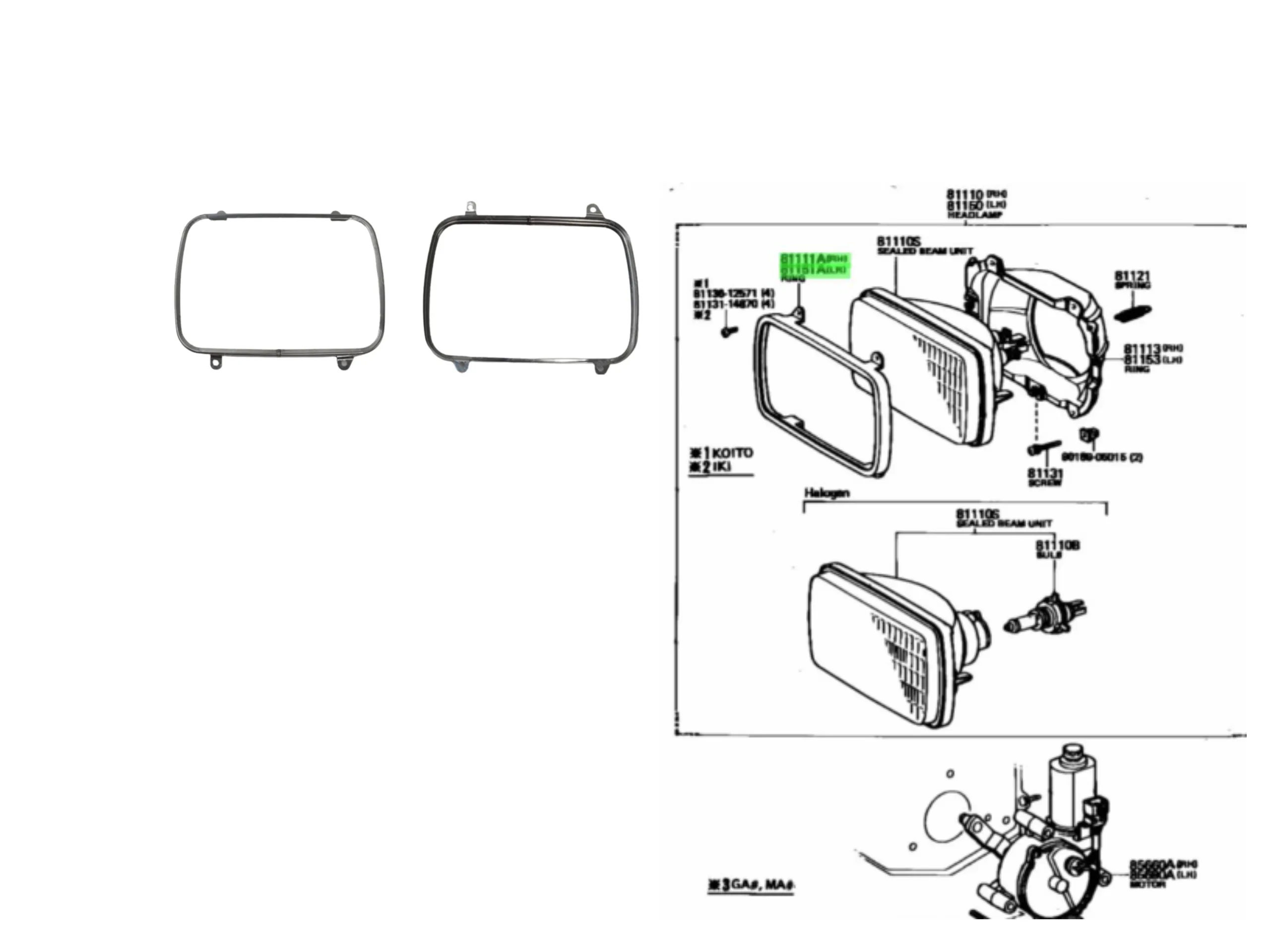 ARO RETEN OPTICA HILUX 92/01 - ISUZU