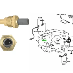 BULBO TEMPERATURA HILUX 92-2004 / SW4 1KZ / CORONA ST191 *VA EN CUERPO TERMOSTATO* JPN