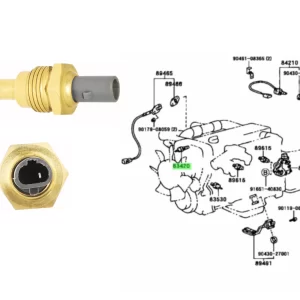 BULBO TEMPERATURA HILUX 92-2004 / SW4 1KZ / CORONA ST191 *VA EN CUERPO TERMOSTATO* ORIG.