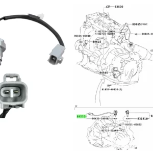 BULBO RETROCESO COROLLA 2008- C/CABLE ORIG