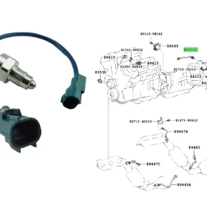 BULBO INTERIOR RUPTOR TRANSF HILUX 2005- *LUZ TABLERO* - PUEDE IR 8422235060 *CABLE AZUL*