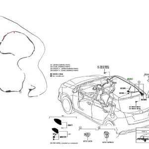 CABLE ANTENA YARIS 2018- TODAS *TRAMO TECHO*