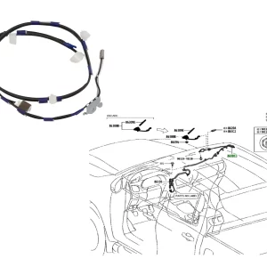 CABLE ANTENA HILUX 2016- TRAMO STEREO A PARANTE *VER C/ CHASIS*