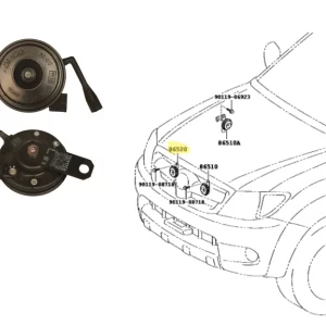 BOCINA HILUX 2005-16 / SW4 2005-16 *TONO BAJO*