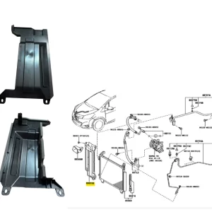 ALETA DEFLECTOR RADIADOR A/A YARIS 2018- IZQ/DER