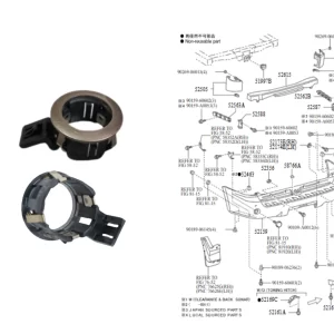 ARO SENSOR ESTACIONAMIENTO TRASERO COROLLA 2008- SEG