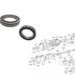 RULEMAN EJE ENTRADA CAJA TRANS HILUX 97-2011 / SW4 97-2011 / LAND CRUISER PRADO ORIG