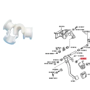 BUJE GIRO PEDAL EMBRAGUE HILUX 2005- / SW4 2005- / RAV