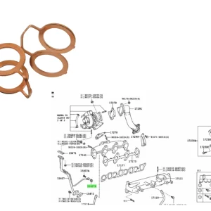 ARANDELA A DOBLE CAÑO ACEITE TURBO HILUX 2005-