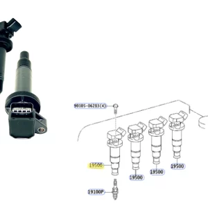 BOBINA IGNICION COROLLA 02/2011 TODOS *LLEVA 4* ORIG