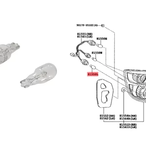 LAMPARA RETROCESO COROLLA 02/06