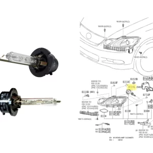 LAMPARA XENON SW4 2012- / CAMRY 2012- ORIGINAL