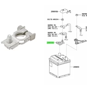 BORNE POSITIVO HILUX 2005- / SW4 2005