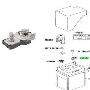 BORNE NEGATIVO HILUX 2005- / SW 2005- ORIG
