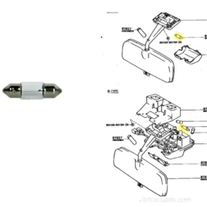 LAMPARA TUBULAR INTERIOR HILUX/COROLLA 12V.10W