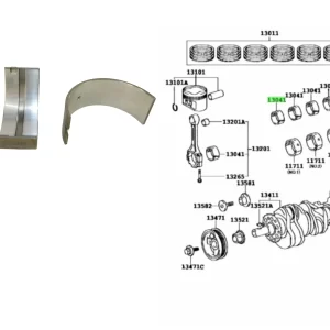 COJINETE BANCADA HILUX 2.8 3.0 3L 5L 92-2004 0.50MM