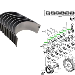 COJINETE BIELA HILUX 92/2004 3L 5L 2.8 3.0 S/TURBO STD