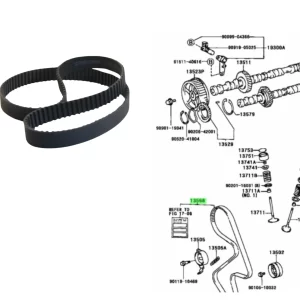 CORREA DISTRIBUCION CORONA 94-03 / RAV 3SFE / CELICA 94- 5SFE *TOYOPOWER* TH