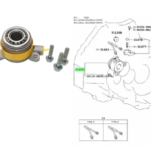 CRAPODINA COROLLA 2011-16 * HIDRAULICA * TOYAKO