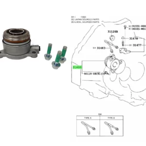 CRAPODINA COROLLA 2011-16 * HIDRAULICA *