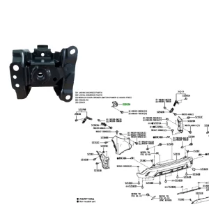 CRASH BOX TRASERO  COROLLA CROSS 2021- (TOPE PARAGOLPE  RH)