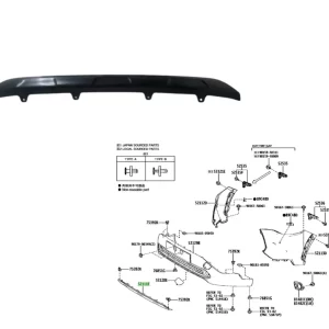 SPOILER PARAGOLPE  DELANTERO COROLLA CROSS 2021/24