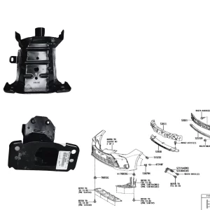 REFUERZO ALMA PARAGOLPE DELANTERO COROLLA 2020-/ COROLLA CROSS 2021- LH