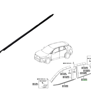 COLIZA TRASERA EXTERIOR LH COROLLA CROSS 2021-