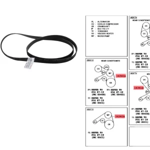 CORREA ALTERNADOR / AIRE ACONDICIONADO RAV 2001-2005 NAFTA 1.8 1ZZFE 6PK1890