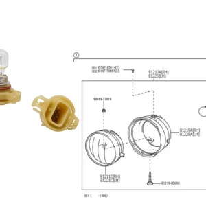 LAMPARA FARO AUXILIAR ETIOS ORIG