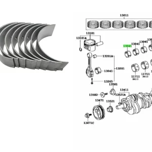 COJINETE BANCADA HILUX 1KD / 2KD / SW4 / HILUX 3.0 TURBO 0