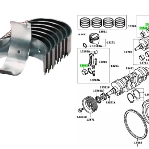 COJINETE BIELA SW4 / HILUX 3.0 TURBO 02-04 / HILUX 2005
