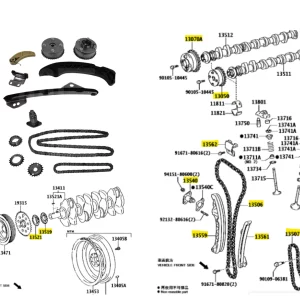 KIT DISTRIBUCION COROLLA 2011-20 2ZR-FE / CROSS HIBRIDO *COMPLETO* IMP