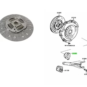 DISCO EMBRAGUE HILUX 02-04 3.0 S/TURBO 236MM (97-04 VER C/MUESTRA) *AISIN / EXEDY*